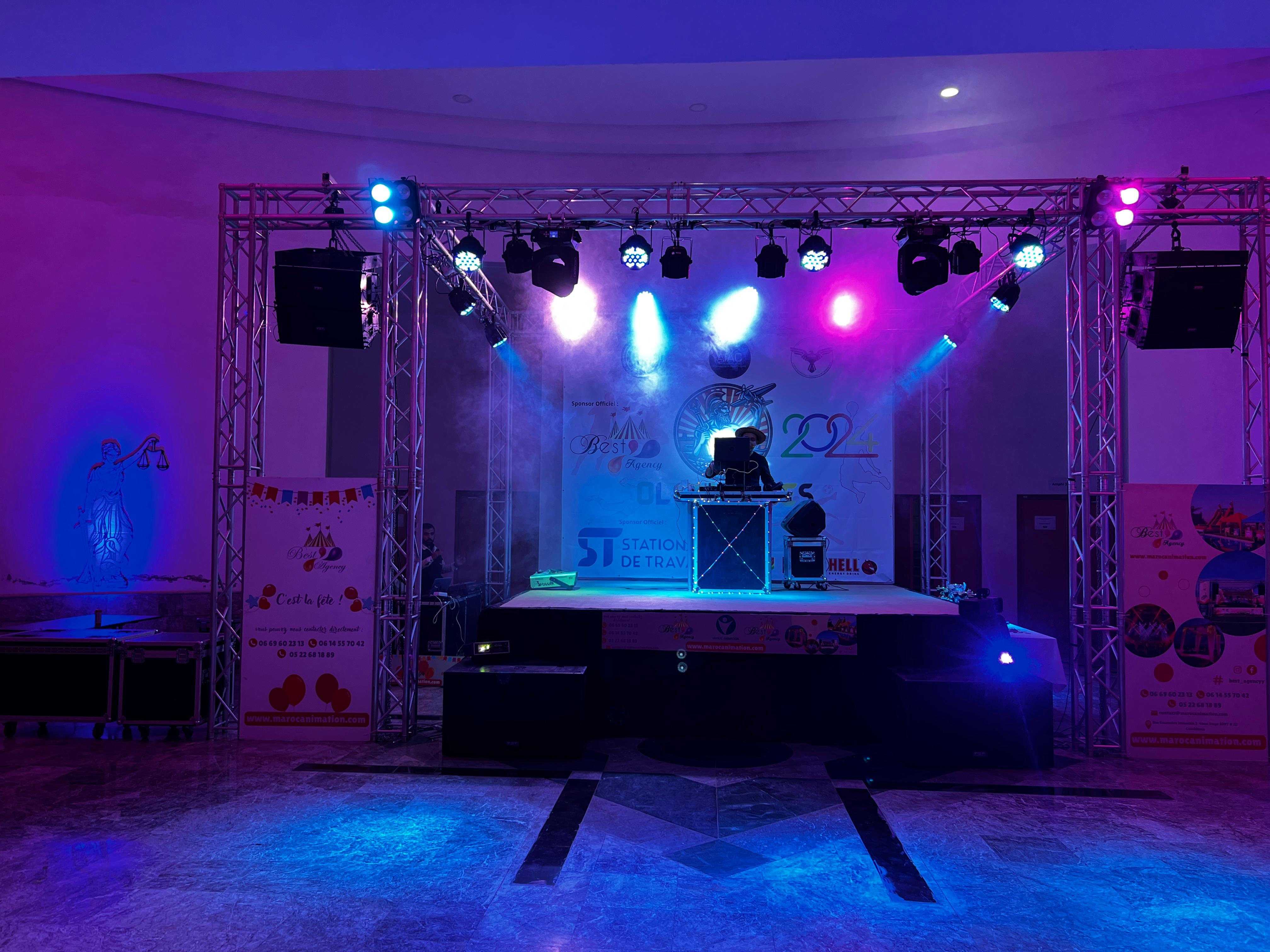 éclairage et structure a Casablanca